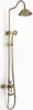 Душевая система Savol S-006613C, стойка, с изливом, верхний душ, душевая лейка, цвет бронза