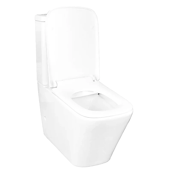 унитаз компакт azario quadro az-2175 uq1 напольный, безободковый, слив "торнадо", с бачком и сиденьем микролифт, 60.5х34х81 см, белый