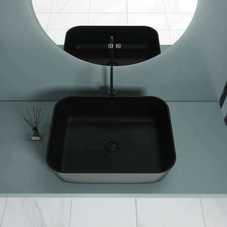 раковина-чаша esbano astanes-n 50 esrnastanmb черная матовая