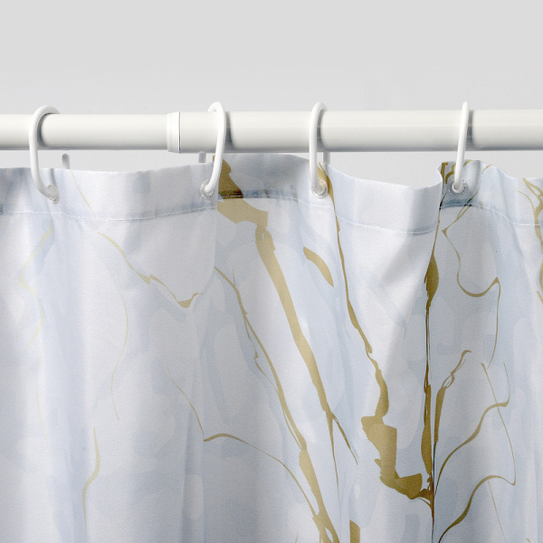 Штора для ванны WasserKRAFT Sauer 180x200 SC-79101 цвет белый Штора для ванны WasserKRAFT Sauer 180x200 SC-79101 цвет белый