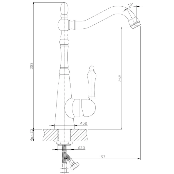 смеситель для кухни rossinka z z35-20u