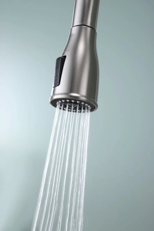 смеситель для кухни paulmark lange la214212-ni с подключением к фильтру, цвет никель