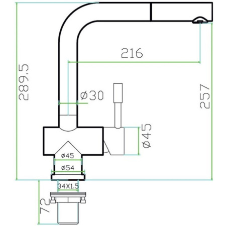 смеситель для кухни zorg vitis szr-0912