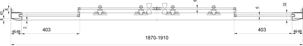 дверь для душевой кабины в нишу ravak blix bldp4-190 0yvl0c00z1 профиль хром, стекло прозрачное