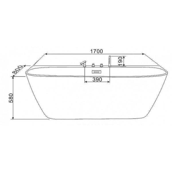 акриловая ванна esbano san marino-sm 170x80 esvasanmsm без гидромассажа акриловая ванна esbano san marino-sm 170x80 esvasanmsm без гидромассажа