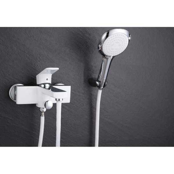 смеситель для ванны с душем d&k berlin steinbeis da1433216 белый