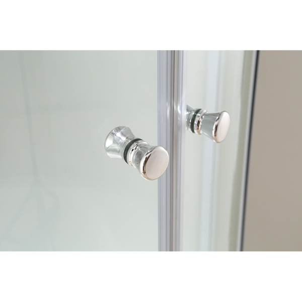 душевая кабина black&white galaxy 5701900 с гидромассажем профиль серебристый хром задняя стенка белая