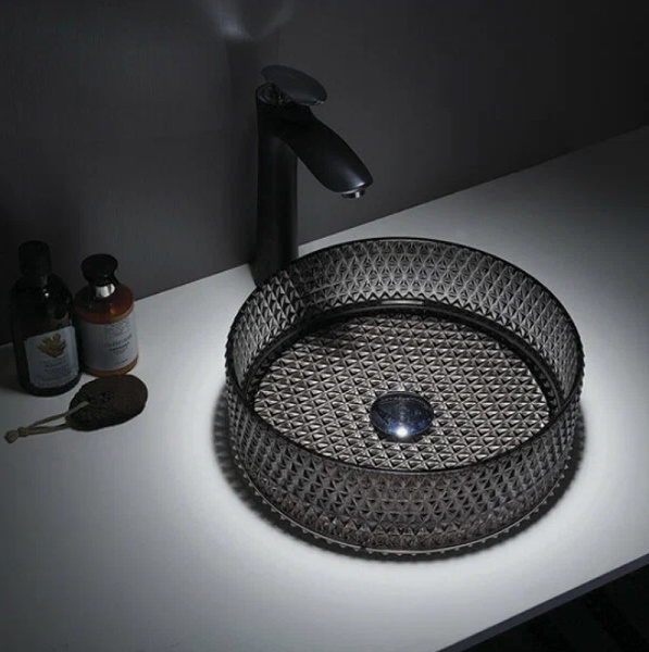 раковина-чаша ceramalux 36 gl03 графит