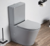 унитаз компакт ceramalux 2179xmh светло-серый матовый с бачком и сиденьем микролифт