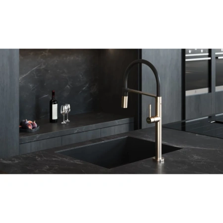 смеситель для кухни boheme uno 114-nb никель