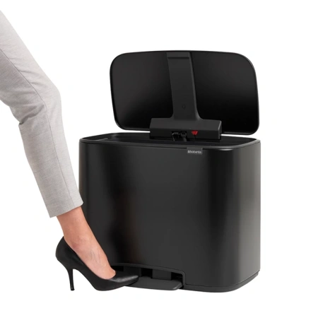 мусорное ведро brabantia pedal bin bo pedal bin 121227 23 + 11 л