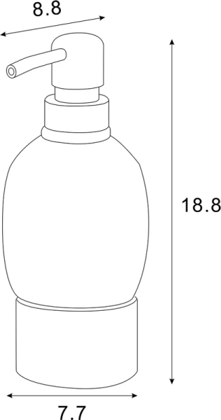 Дозатор для мыла AZARIO Elvia AZ-128AG золото