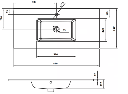 раковина boheme armadi art neoart 80 852-080-b , цвет черный