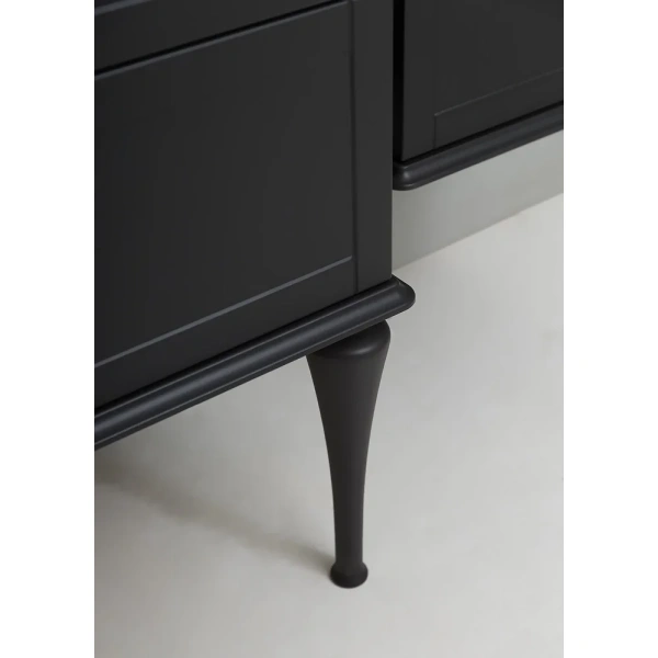 тумба под раковину cezares tiffany 54946 60 см, подвесная, nero grafite