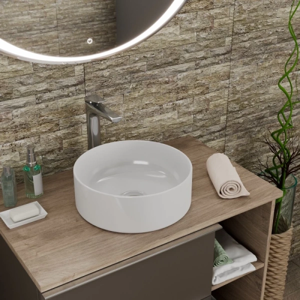 раковина-чаша d&k matrix 36 dt1391516 белая