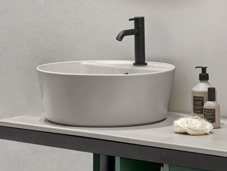 раковина накладная 45 см cielo le bacinelle арт. halat45, цвет gloss white