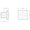держатель ручного душа jacob delafon modulo 8464d-cp хром 149359
