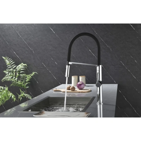 смеситель для кухни paulmark barrel ba214029-cr, цвет хром