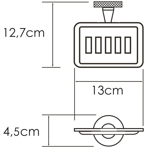 Мыльница WasserKraft Tauber K-64469 подвесная, цвет никель