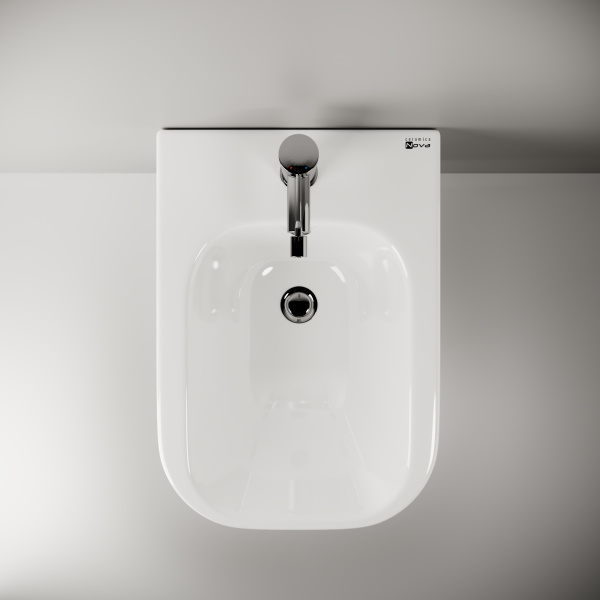 биде ceramicanova enjoy cn1105e подвесное, белое