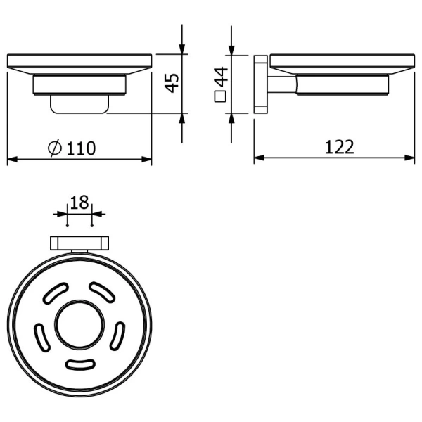 Мыльница Kludi Vela S 25985N0 брашированное золото