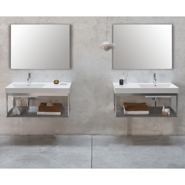 раковина catalano zero 0121041001 100x50 см чаша слева, с 1 отв., белый глянцевый