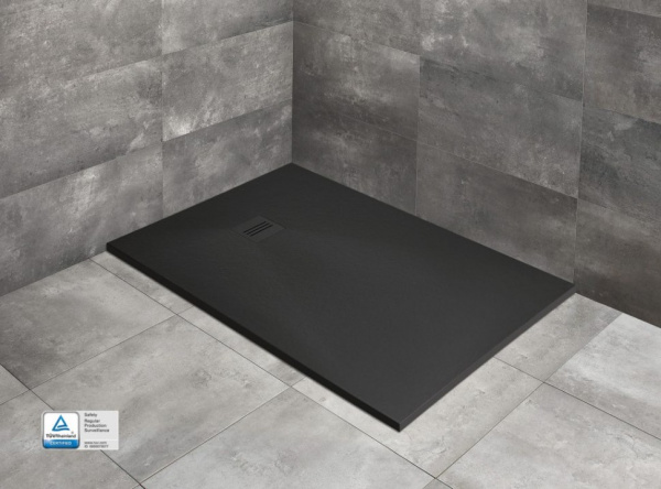 душевой поддон из литьевого мрамора 210×100 см radaway kyntos f black hkf210100-54