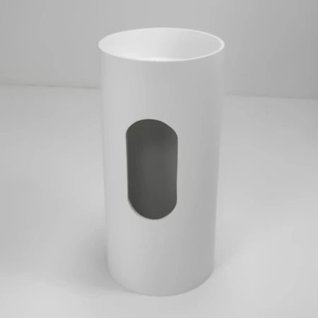 раковина abber stein as2516-h 40x40 см, напольная, белый матовый