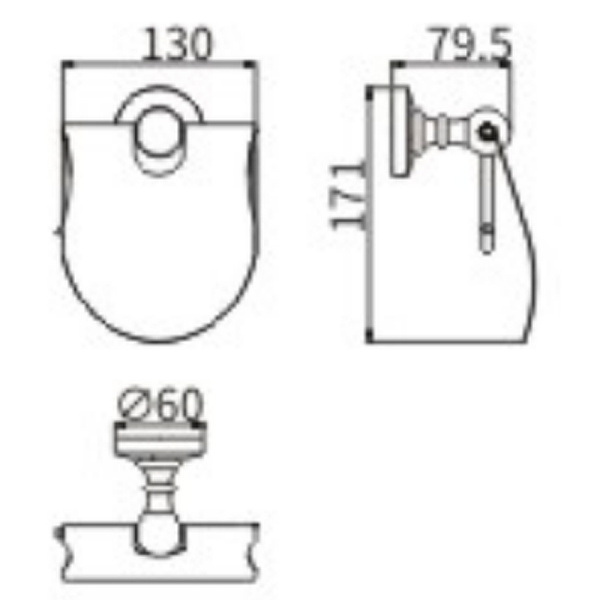Держатель туалетной бумаги CeramaLux Caps 51307 с крышкой Хром Держатель туалетной бумаги CeramaLux Caps 51307 с крышкой Хром