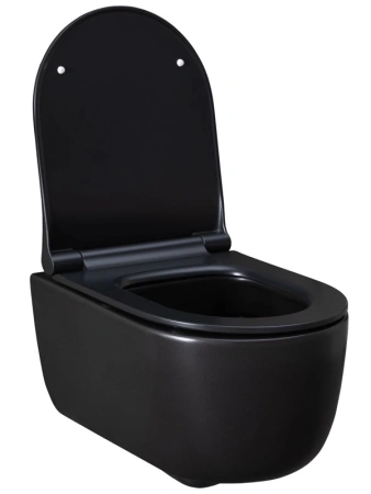 унитаз подвесной allen brau priority 2 4.31002.31 без сиденья, черный матовый