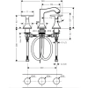 смеситель для раковины с донным клапаном hansgrohe metropol classic 31306090