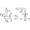 смеситель для кухни с подключением к фильтру omoikiri nagano-p-es эспрессо 4994500