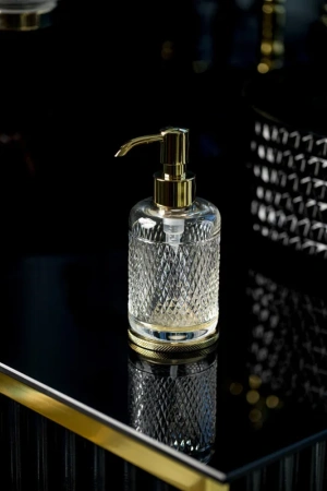дозатор для мыла boheme aura 10250-g настольный, золотой