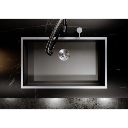 кухонная мойка blanco zerox 700-if infino темная сталь 526246