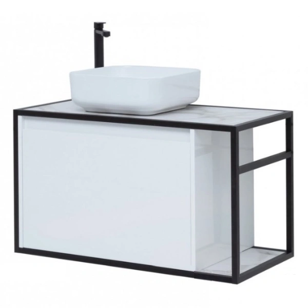 тумба под раковину aquanet nova lite loft 90 l белый, 00261652