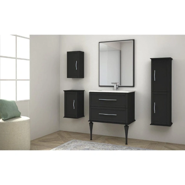 зеркало cezares tiffany 73 45044 с подсветкой nero grafite с системой антизапотевания