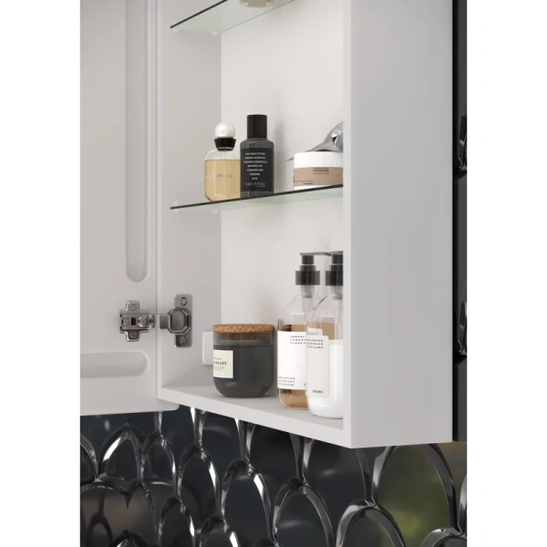 зеркальный шкаф sancos cube 600х140х800 с подсветкой, арт.cu600
