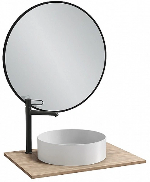 зеркало jacob delafon odeon rive gauche 90 eb1268-s14 черный сатин