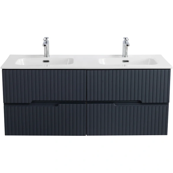 тумба под раковину cezares duet-n 120 duet-n-1200-4c-so-2-gr-p подвесная grafito