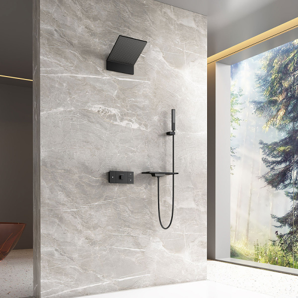 верхний душ vincea futura vshd-2f11mb черный матовый