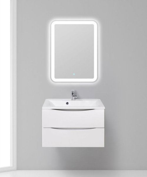 раковина полувстраиваемая belbagno bb750/450-lv-mr-pr белая
