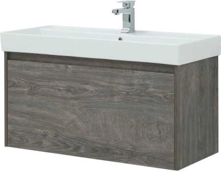 тумба под раковину aquanet nova lite 100 дуб рошелье (1 ящик), 00242579