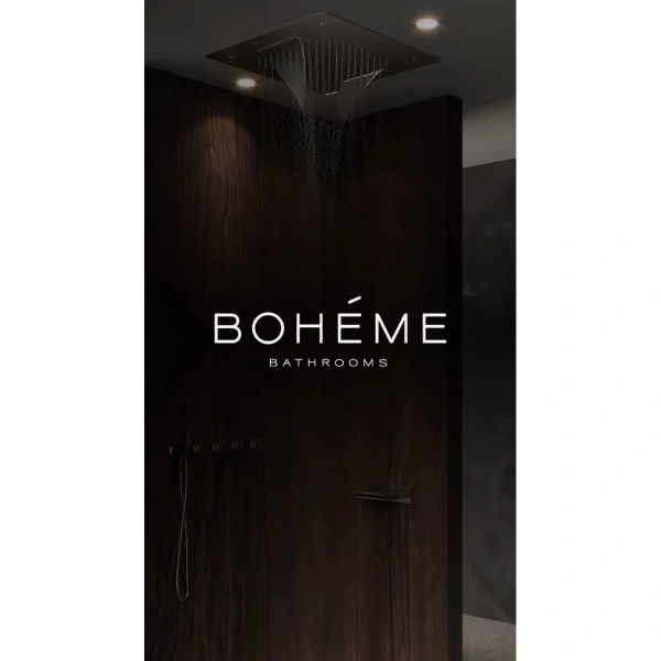 потолочный душ boheme 428-g 600 мм, 2 режима, золотой