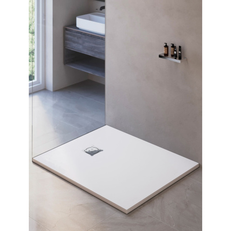 душевой поддон из искусственного камня rgw st-w 16152913-01 90x130 см, белый