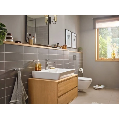 смеситель для раковины с донным клапаном coolstart hansgrohe rebris e 72559000