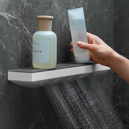 боковой душ hansgrohe rainfinity 500 1jet с полкой, хром
