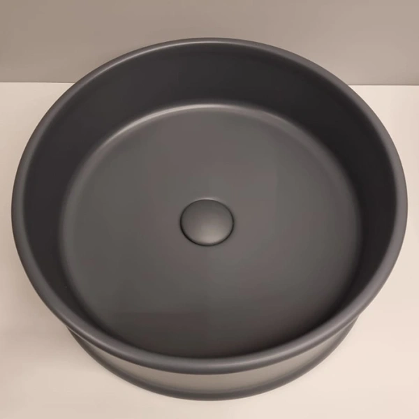 раковина artceram atelier atl001 37 00 накладная ø44см, blue denim (сине-черный)