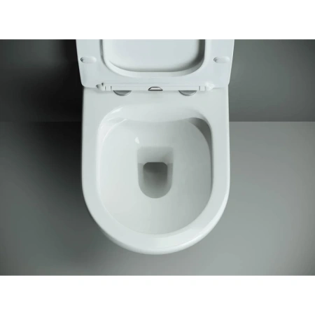 унитаз ceramicanova mono cn1905 подвесной, с сиденьем микролифт, белая