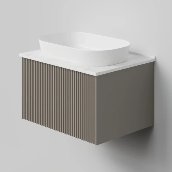 тумба под раковину la fenice terra fnc-01-ter-c-60 59 см, подвесная, бежевый матовый