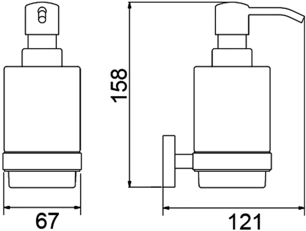 Дозатор для мыла Timo Saona 13039/17 Золото матовое